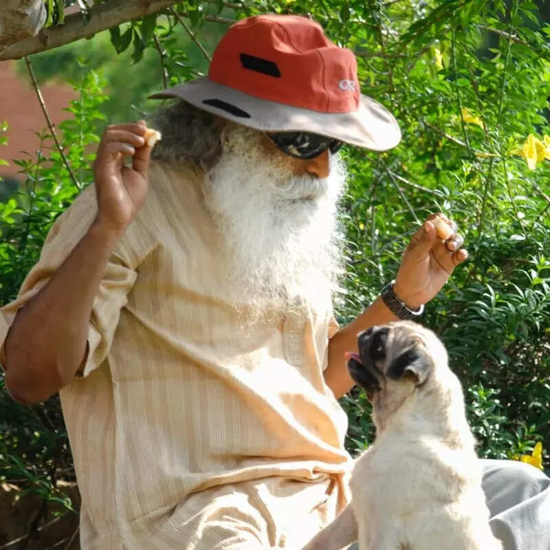 Rare pictures of Sadhguru display his love for animals
