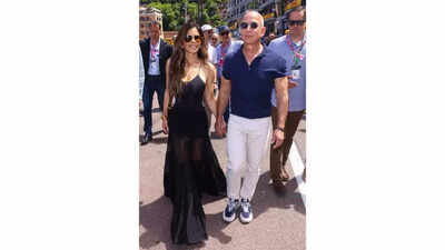 Amazon founder Jeff Bezos and fiancee Lauren Sanchez attend Formula 1 Grand Prix 2025 in Monaco ahead of their June wedding